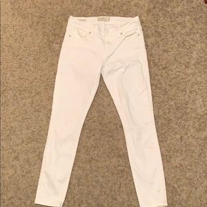 White denim jeans
